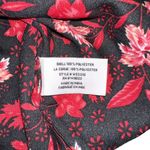 Walter Baker SIA Floral Long Sleeve Button Down Floral Red Black Blouse LARGE Photo 4