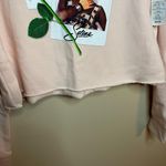 Selena Lane 7 Small Oversized Light Pink Cropped Hoodie Photo 2