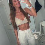 Pearl Beaded Crop Top White Photo 3