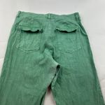 Kut From The Kloth Seafoam Green Linen Blend High Rise Cropped Pant 12 Photo 5