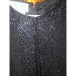 Vintage Brilliante by J.A beaded dress with attached jacket black size large Photo 9