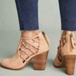 joe's jeans Joe's Suede Knotted Cutout Back Zip Ankle Boots size 10 Photo 0