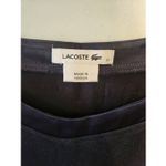 Lacoste  size 36 Women's Navy Blue Blouse Satin Sleeves & Trim Photo 1