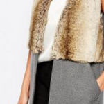 River Island  Sleeveless  Faux Fur Coat‎ Size XS #1094 Photo 0