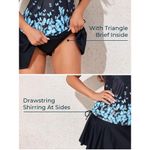 Summer Mae Floral Tankini Swimdress Tummy Control 2 Piece (128) Black Photo 3