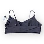 Hurley Black Bikini Top Womens Size Large NWT Adjustable Straps White Logo Photo 4