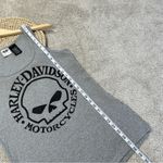 Harley Davidson Motorcycles Women’s Ribbed Ultra Classic Skull Tank Top Gray XL Photo 8