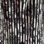 Maner Black and White Striped Dress Photo 8