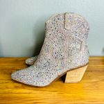 Betsey Johnson Betsey‎ Johnson Diva Rhinestone Western Boots Size 5 Ankle Sparkle Wedding NEW Photo 1