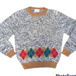 Women's Rosanna vintage knit gray sweater grandmacore winter cozy holiday Size M Photo 0