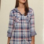 Boston Traders Shirt Blue Plaid Lightweight Hoodie New S Photo 4