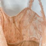 Mac Duggal 20559 Corset Bodice Floral Lace Embellished Gown, Pink, Plus Size 14 Photo 9