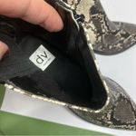 DV dolce Vita Zada ankle boots snake print leather pointed toe size 8.5 Black Photo 8
