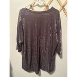 American Eagle XS Cape Cardigan Kimono Purple Velvet Cardigan Photo 3