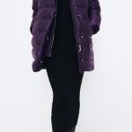ZARA Purple Water Repellent Down Filled Puffer Coat Photo 3