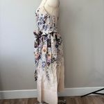 Zimmermann silk linen Floral Midi Dress Purple Size 6 Photo 3