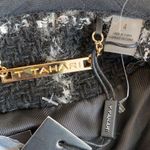 Tahari  Black White Windowpane Wool Blend Jacket Photo 6