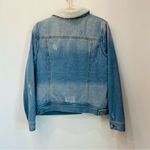 Jade and Ivory denim jean jacket with sherpa size Medium Tan Photo 2