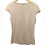 St. John Spa Oatmeal Melange Embellished Short Sleeve Shirt Size Small Photo 6