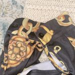 None Chain Print Black and Gold Women's Top size small Photo 5