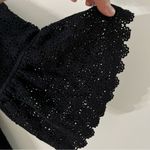 Lafayette 148 New York Navy Blue Embroidered Bell Sleeve Lined Dress- Size L Photo 7