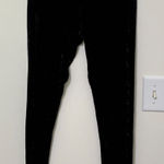 Nordstrom ‎ Black Velvet Leggings Soft Stretch Casual Pants Size M Photo 0