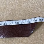 Women’s Barkwood Brown Wide Belt with Gold Buckle S NWT Photo 4