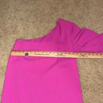 Trina Turk Trina‎ Turk Gull Dress Hot Pink One Shoulder Fringe Hem cocktail party glam Photo 7