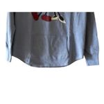Disney  Women's Blue Cowl Neck Mickey Long Sleeves Cozy Warm Sweatshirt SZ M Photo 8