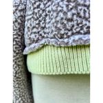 Free People Wild Hearts XS Sherpa Cropped Cowl Neck Sweatshirt Photo 4