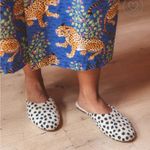 Printfresh  Leopard Tufted Slippers Cream Black Spotted Size 9 Photo 0
