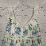 Sky To Moon L White Floral Sweetheart Cottagecore Milkmaid Babydoll Empire Dress Size L Photo 8