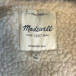 Madewell  Red Black Buffalo Plaid Fleece Lined Vest Size S Photo 9