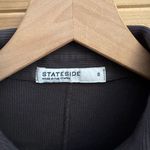 Stateside  Size Small Ribbed Henley Long Sleeve Midi Length Collared Dress Photo 9