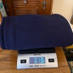 Le lis  Dark Blue Knit Sweater Wide Leg Pull On Pants w/ White Side Strip Medium Photo 8