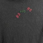 BECHAMEL Womens Ugly Christmas Vest Sweater Full Zip Size L Festive Ho Ho Ho Black Size L Photo 11