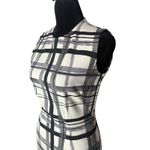 J. McLaughlin  Devon Plaid Sleeveless‎ Sheath Dress Size XS Stretch Office Retro Photo 8