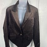 Democracy  Brown Casual Women’s Long Sleeve Button Front Blazer Size Small NWT Photo 2