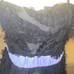 Miss Me  Couture Cocktail Little Black Dress Purple Trim Photo 5