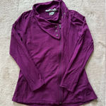 Athleta  Women’s Twist‎ Wrap Pullover Hooded Athletic Top Purple Size Small Photo 0