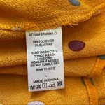 Lush Clothing Lush Yellow Dots Printed Long Sleeve Dress L NWT Photo 7