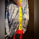 Newport News  White & Blues Tie In Front & Sleeves Summer Blouse Sz4 Great Cond Photo 10