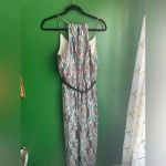 Lila Rose CLEARANCE!! Lily Rose Tribal Sheer Maxi Dress with Belt Size Small EUC!‎ Photo 3
