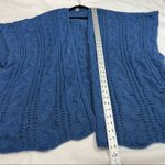 Aerie Blue Soft Loose Knit Open Cardigan Photo 2