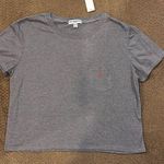 SUB_URBAN RIOT  Women’s Grey Pocket T-Shirt with Embroidered Red Heart Photo 0