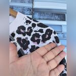 Mother The Square Leopard Print Crewneck Sweatshirt small Tan Photo 2