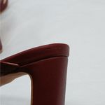 Allegra K Womens Strappy Slip On Summer Sandal 7.5 Burgundy Heels Mob Wife Shoes Photo 7