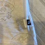 Terez  White with Sheer Skulls Racerback Tank Top Photo 3