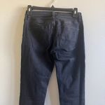 Free People  Reagan Button Fly Raw Hem Ankle‎ Jeans Black Pants Womens Size 26 Photo 6