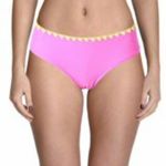 Bikini nation Pink Yellow Embroidered Bikini Photo 3